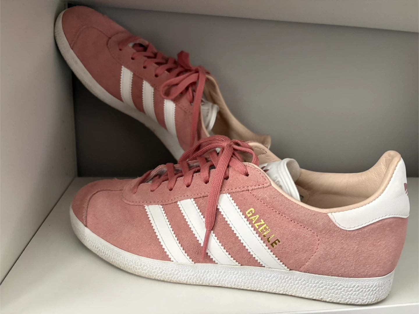 Pink Gazelle Sneakers, Used Like New [$40]