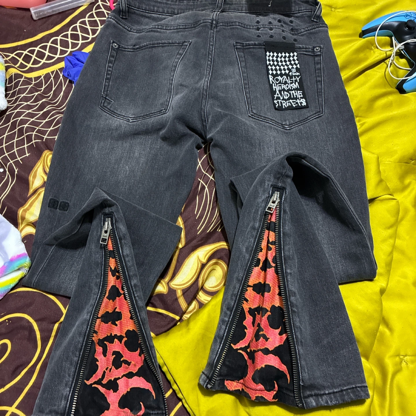 KSUBI 30" Grey Denim Jeans with Zipped Ankles - photo 2