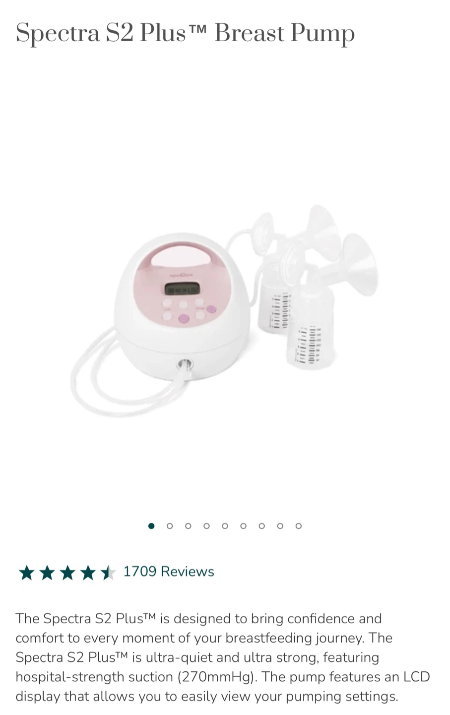 Spectra S2 Plus Premier Double Electric Breast Pump *New* - photo 4
