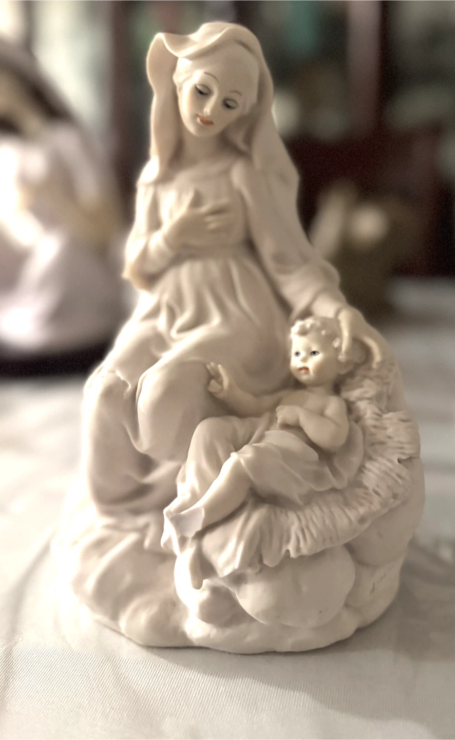Fattorini Madonna and Child Figurine - Made in Italy