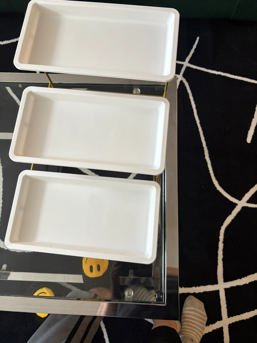 3-Tier White Serving Tray Stand - photo 4