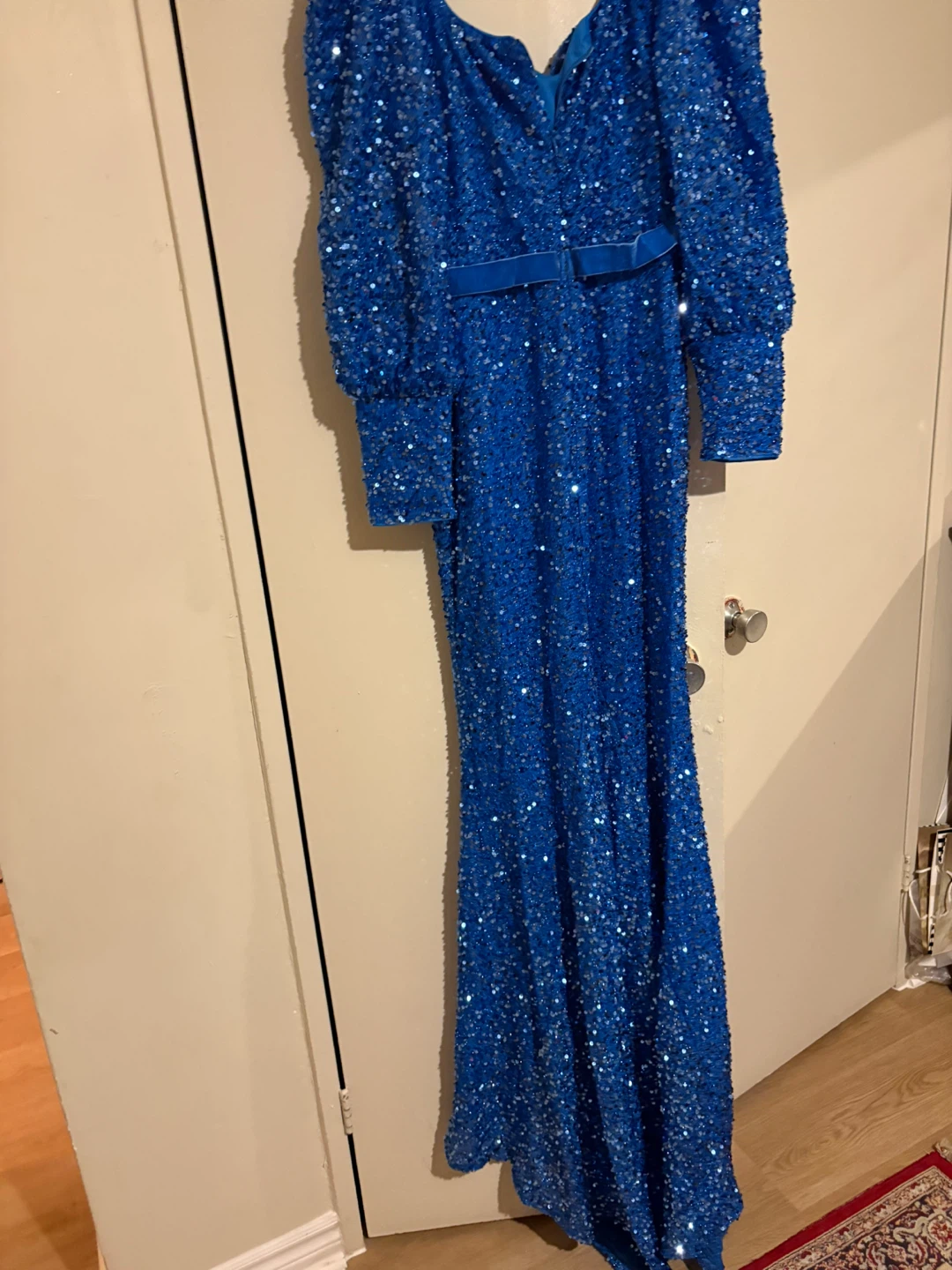 Royal Blue Sequin Evening Gown - photo 3