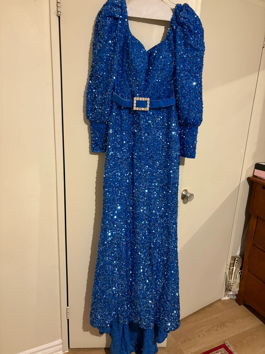 Royal Blue Sequin Evening Gown - photo 5