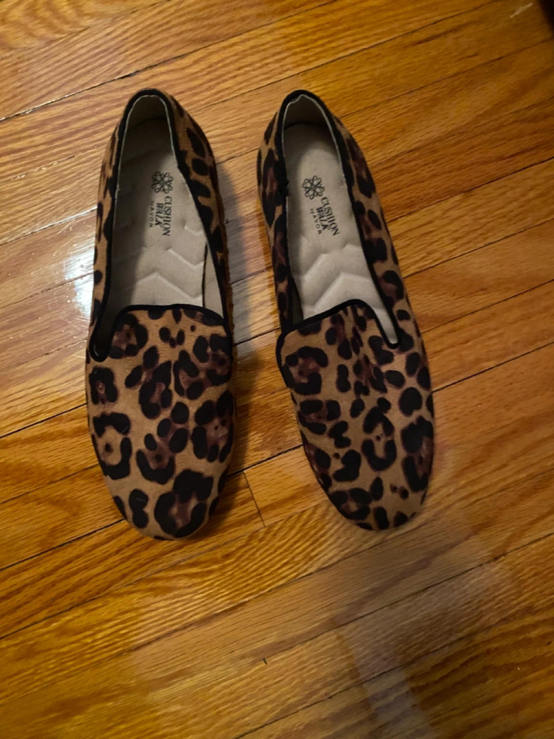 Cushion Walk Loafers - Leopard Print