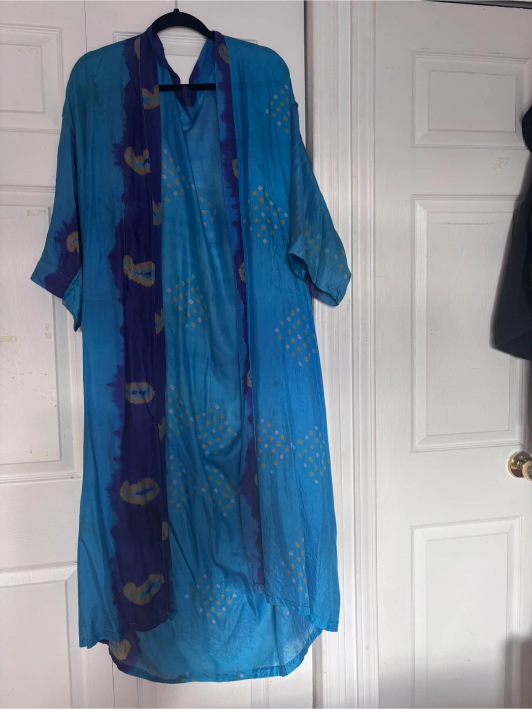 Silk cover up - hand dyed