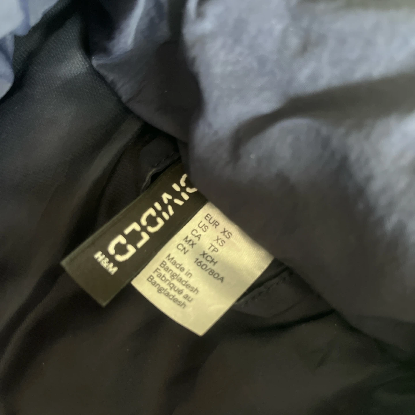 H&M Navy Puffer Vest Size XS - photo 2