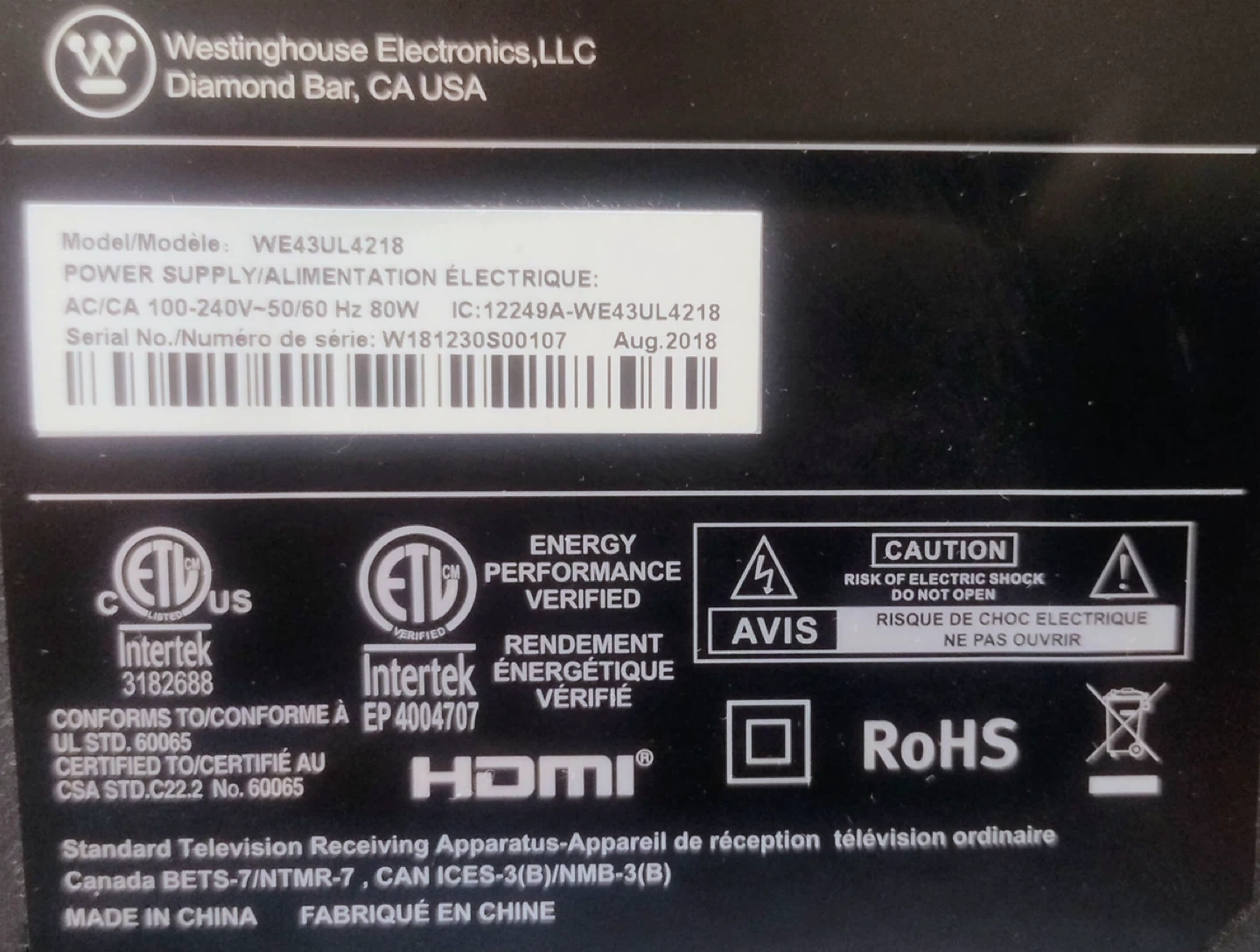PRICE NEGOTIABLE❗️Westinghouse 43-inch 4K UHD Smart TV - photo 2