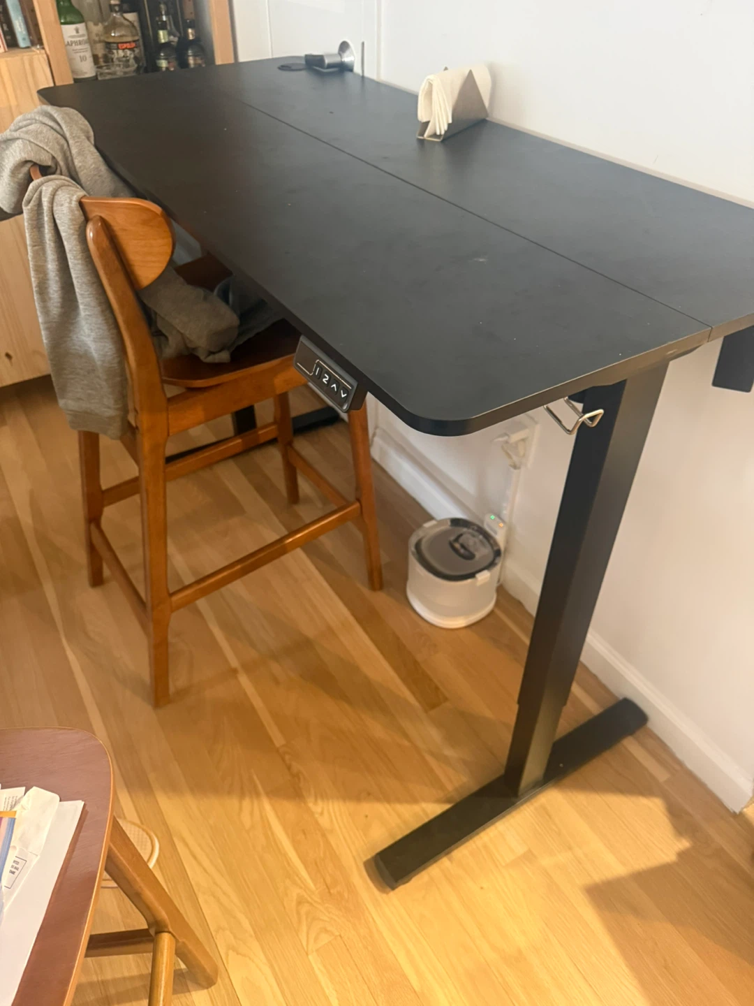 Black Standing Desk with Electric Height Adjustment