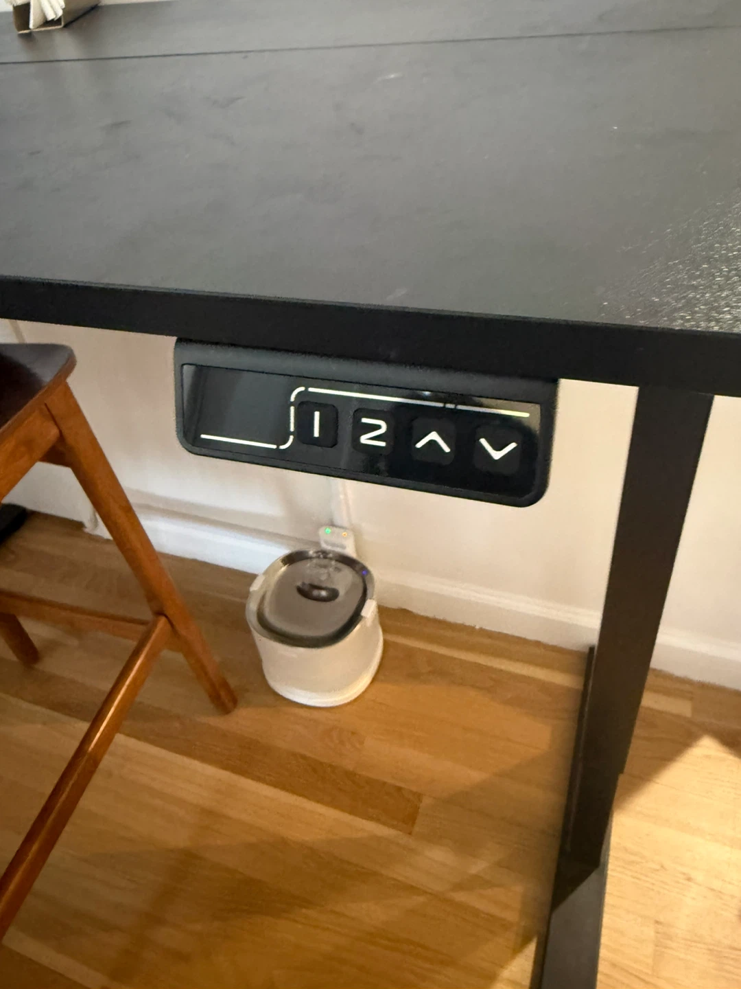 Black Standing Desk with Electric Height Adjustment - photo 3