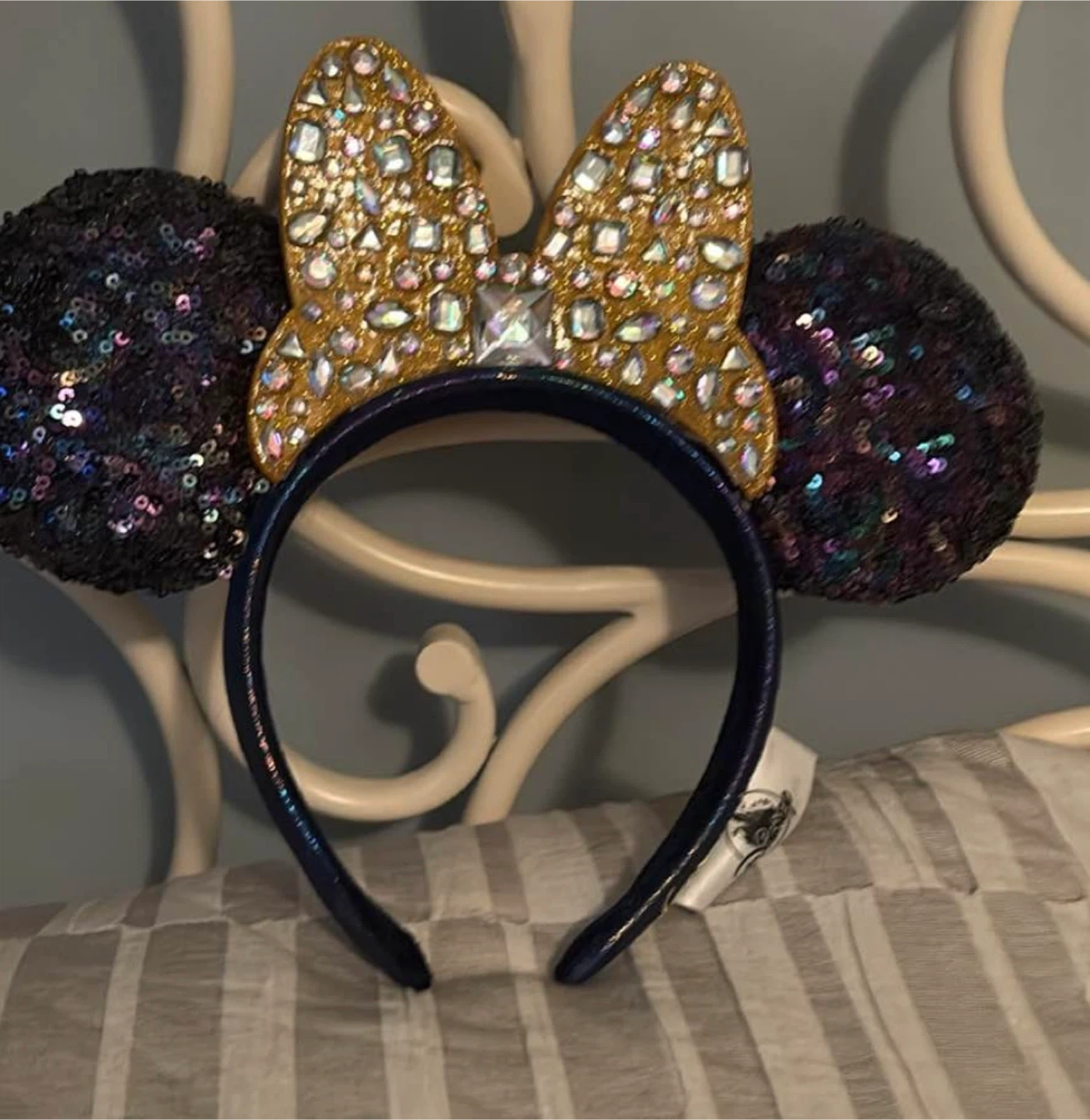 Disney 50 anniversary Sparkly Minnie Mouse Ears Headband