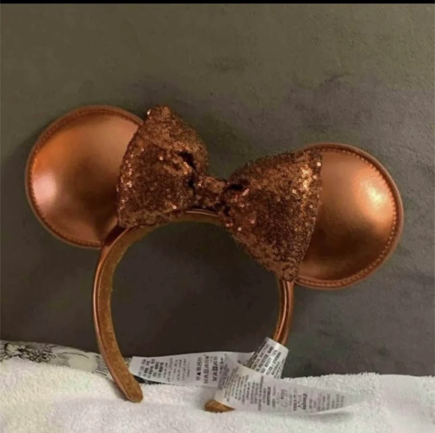 Disney Minnie Mouse Ears Headband rose gold