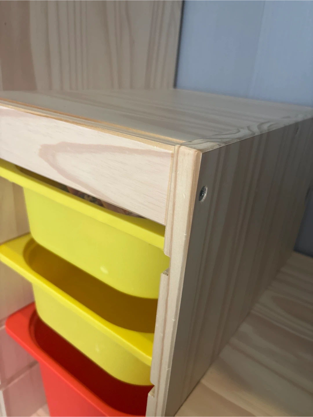 Wooden Storage Unit with 10 Bins - photo 3