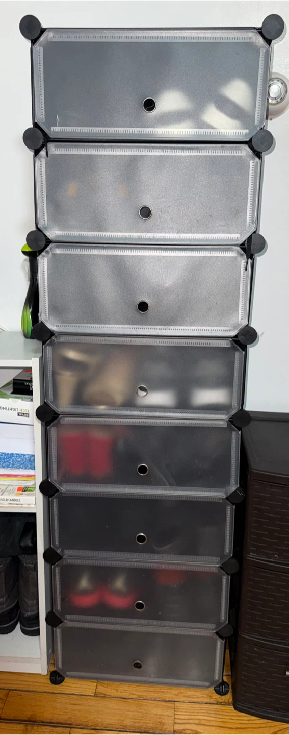 Stackable Storage Cube Organizer - 8 Compartments