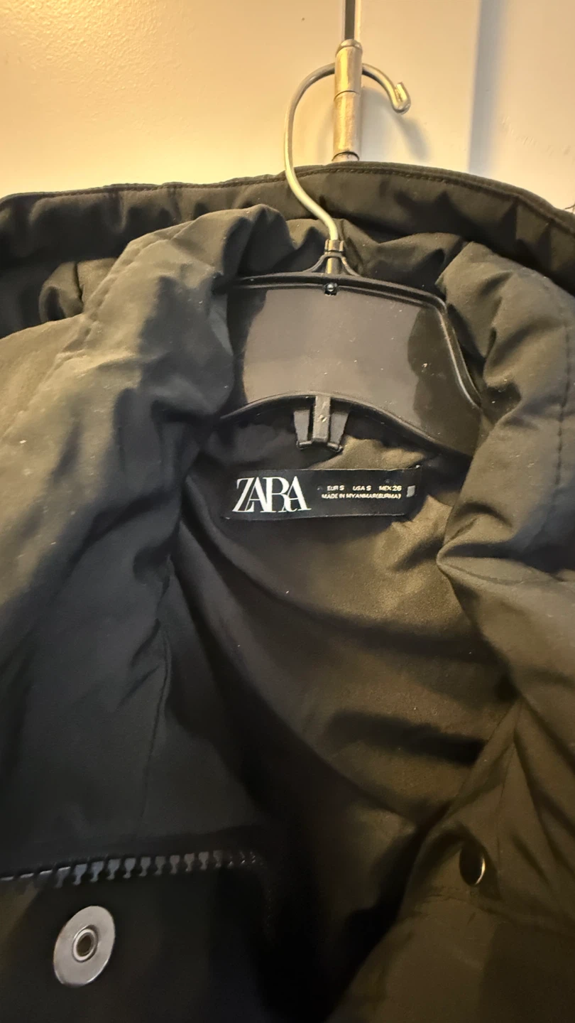ZARA Black Puffer Coat - Size S - photo 4