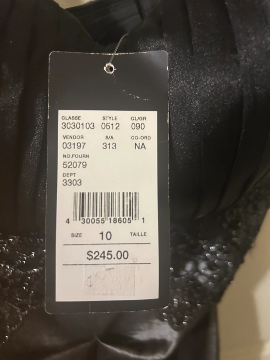 Laura Black Beaded Lace Cocktail Dress Size 10 - photo 3