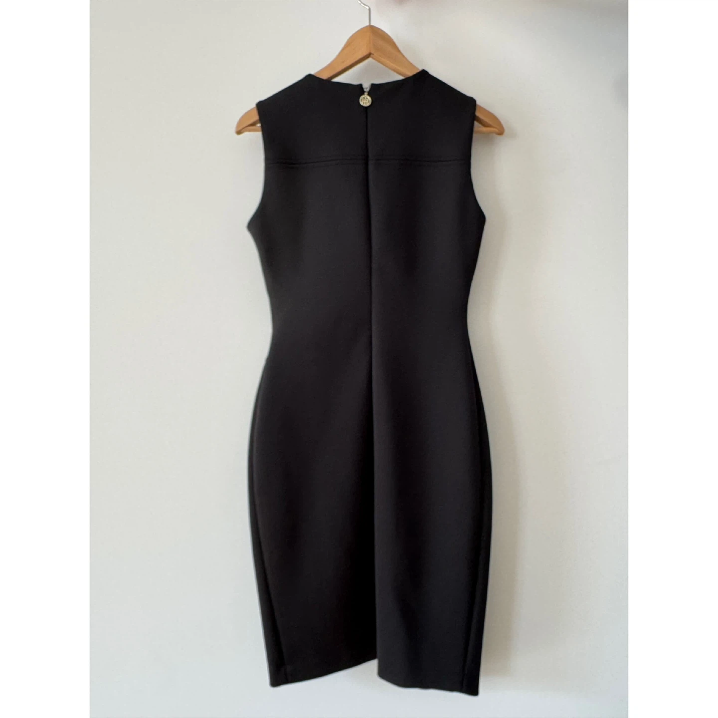 Tommy Hilfiger Black Sleeveless Sheath Dress with Gold Buttons - photo 2