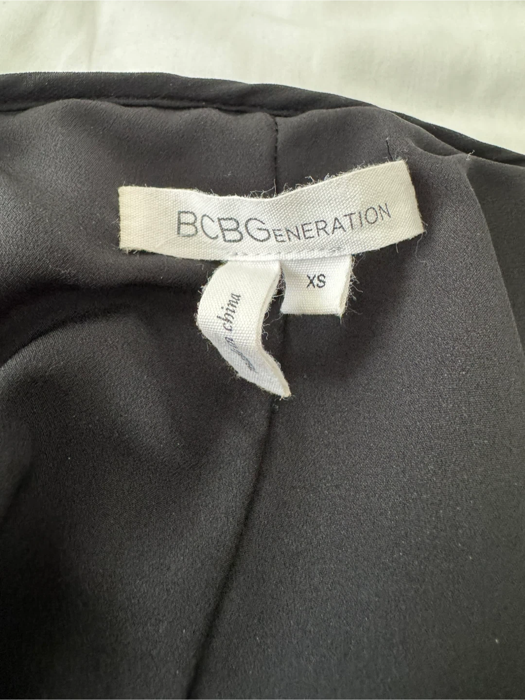 BCBGeneration Black Pleated Spaghetti Strap Dress XS - photo 4