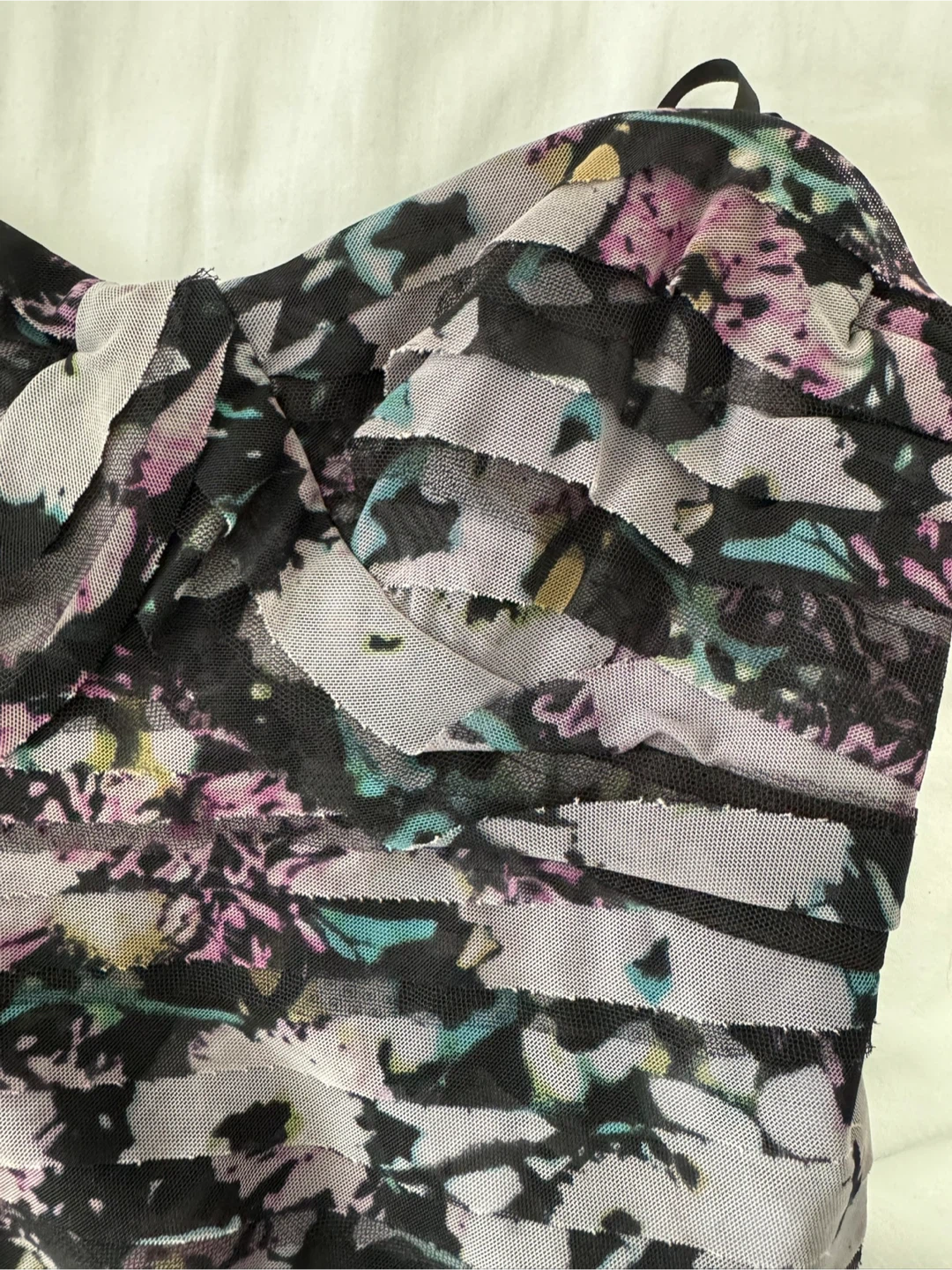 BCBGMAXAZRIA Floral Print Strapless Maxi Dress Size 08 - photo 3