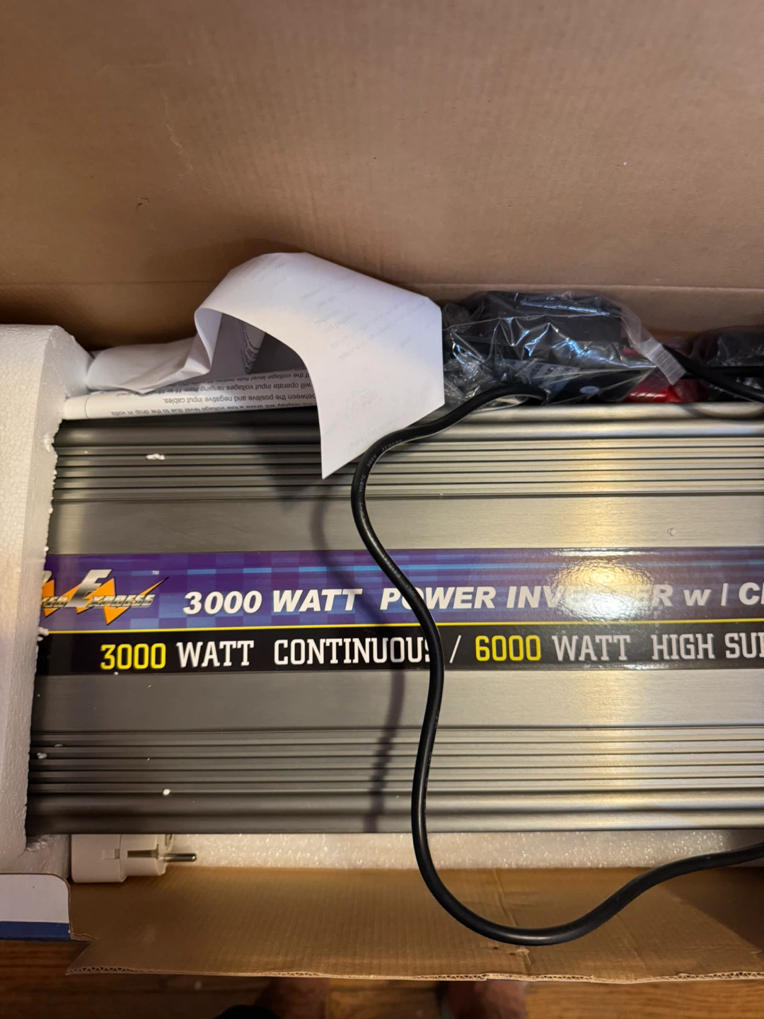 Power Bright 3000 Watt Power Inverter with Charger - photo 2