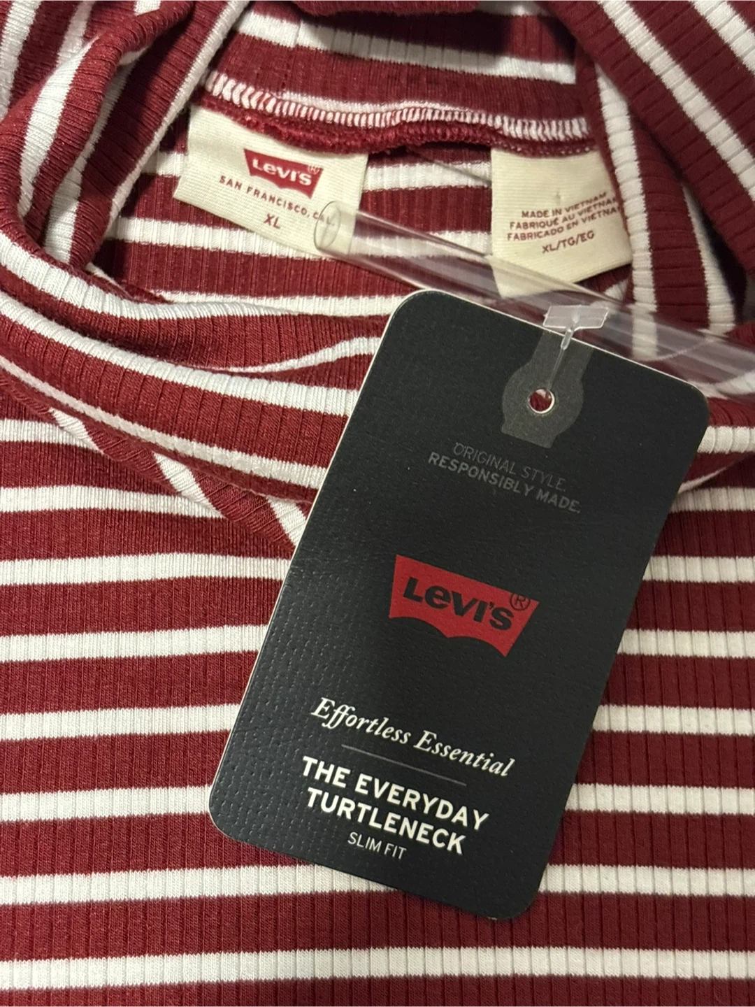 Levi's The Everyday Turtleneck Slim Fit Striped Long Sleeve - photo 3