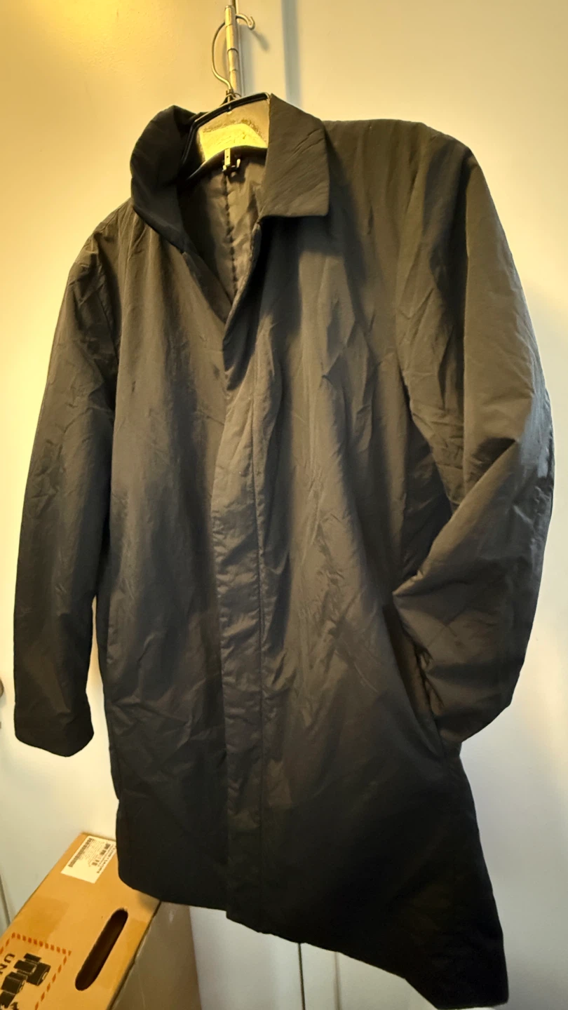 Men's Black Trench Coat - photo 2