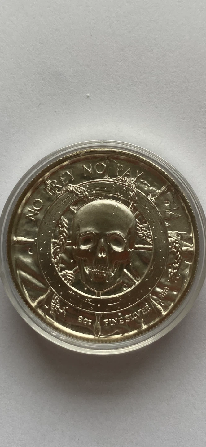 2oz Fine Silver Coin - No Prey No Pay - photo 3