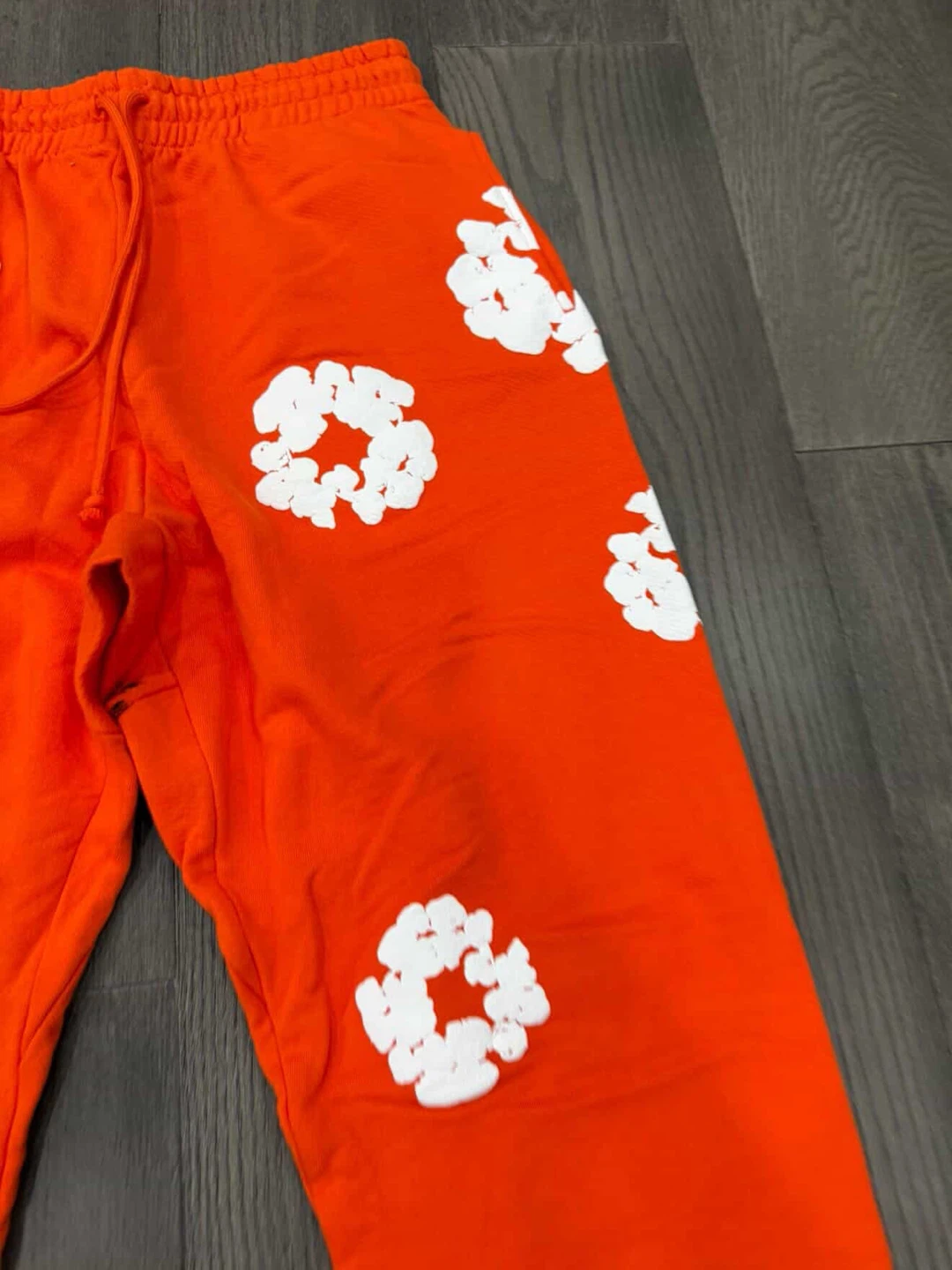 Orange Denim Tear Sweatpants - photo 5
