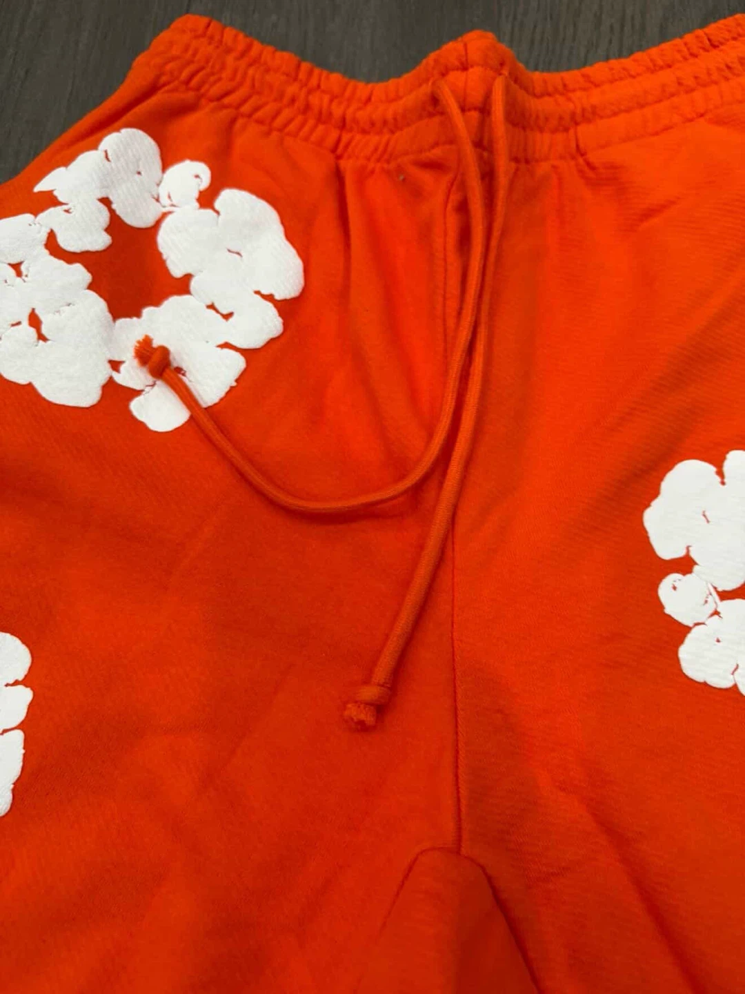 Orange Denim Tear Sweatpants - photo 2