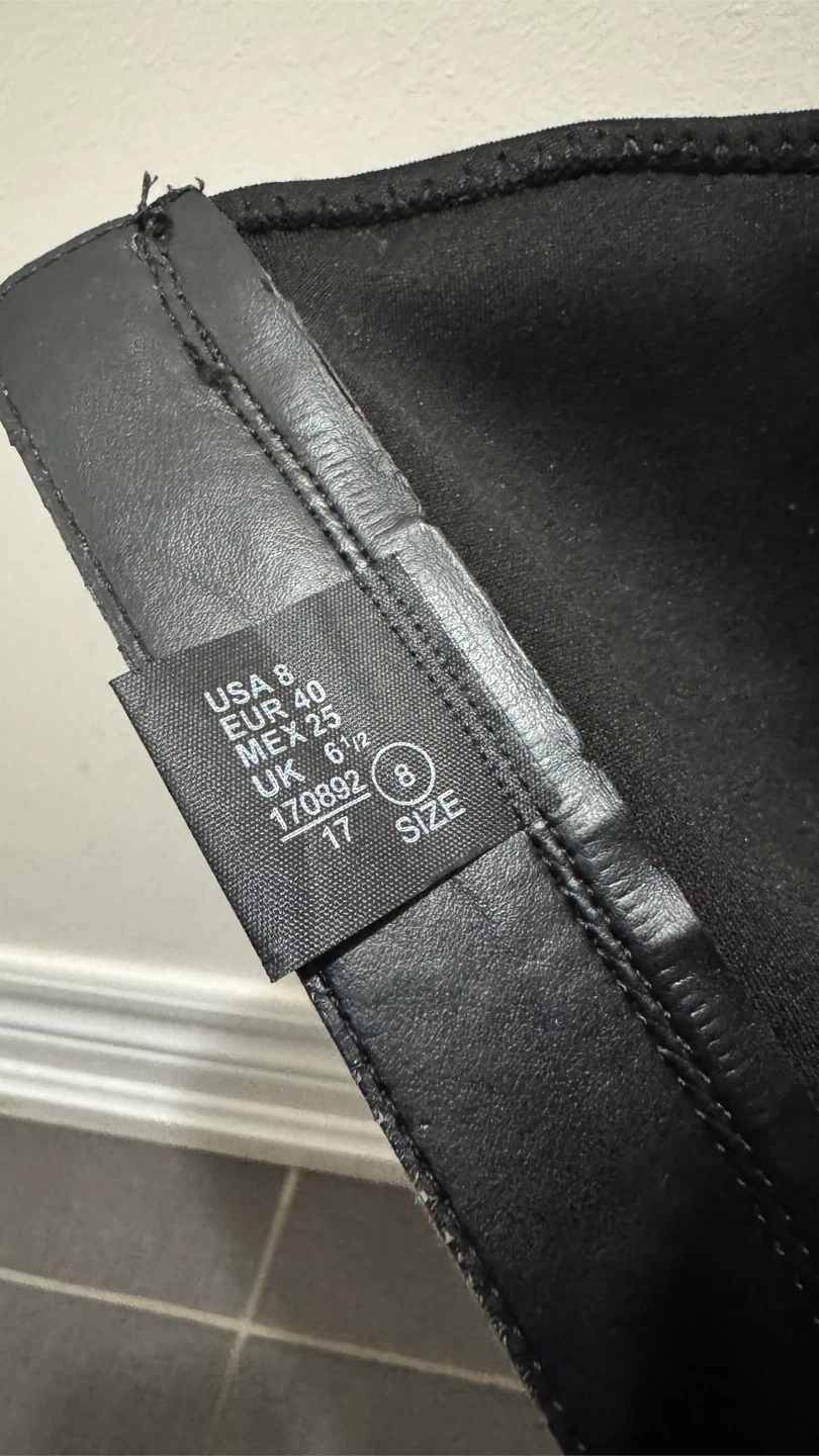Black Knee-High Boots - Size 8 - photo 4