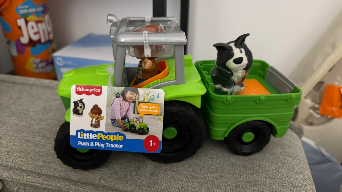 Fisher-Price Little People Push & Play Tractor with Figures