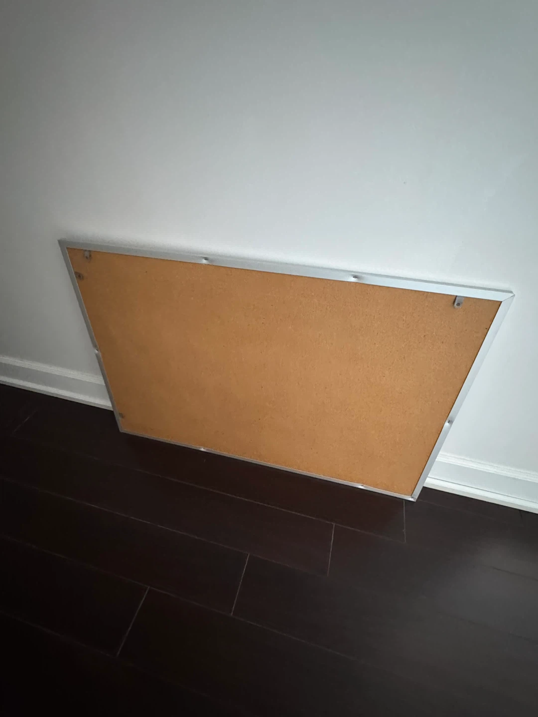 Cork Bulletin Board with Silver Frame - photo 2