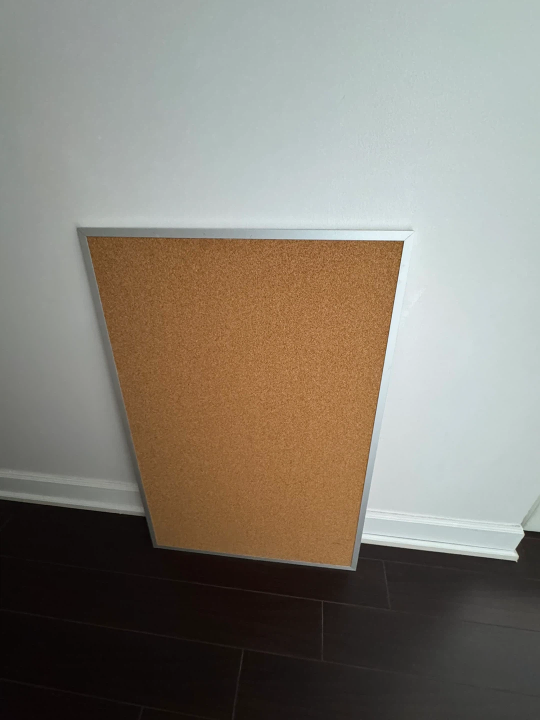 Cork Bulletin Board with Silver Frame - photo 3