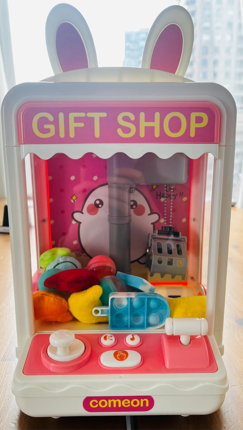 Comeon Pink Gift Shop Mini Claw Machine Toy