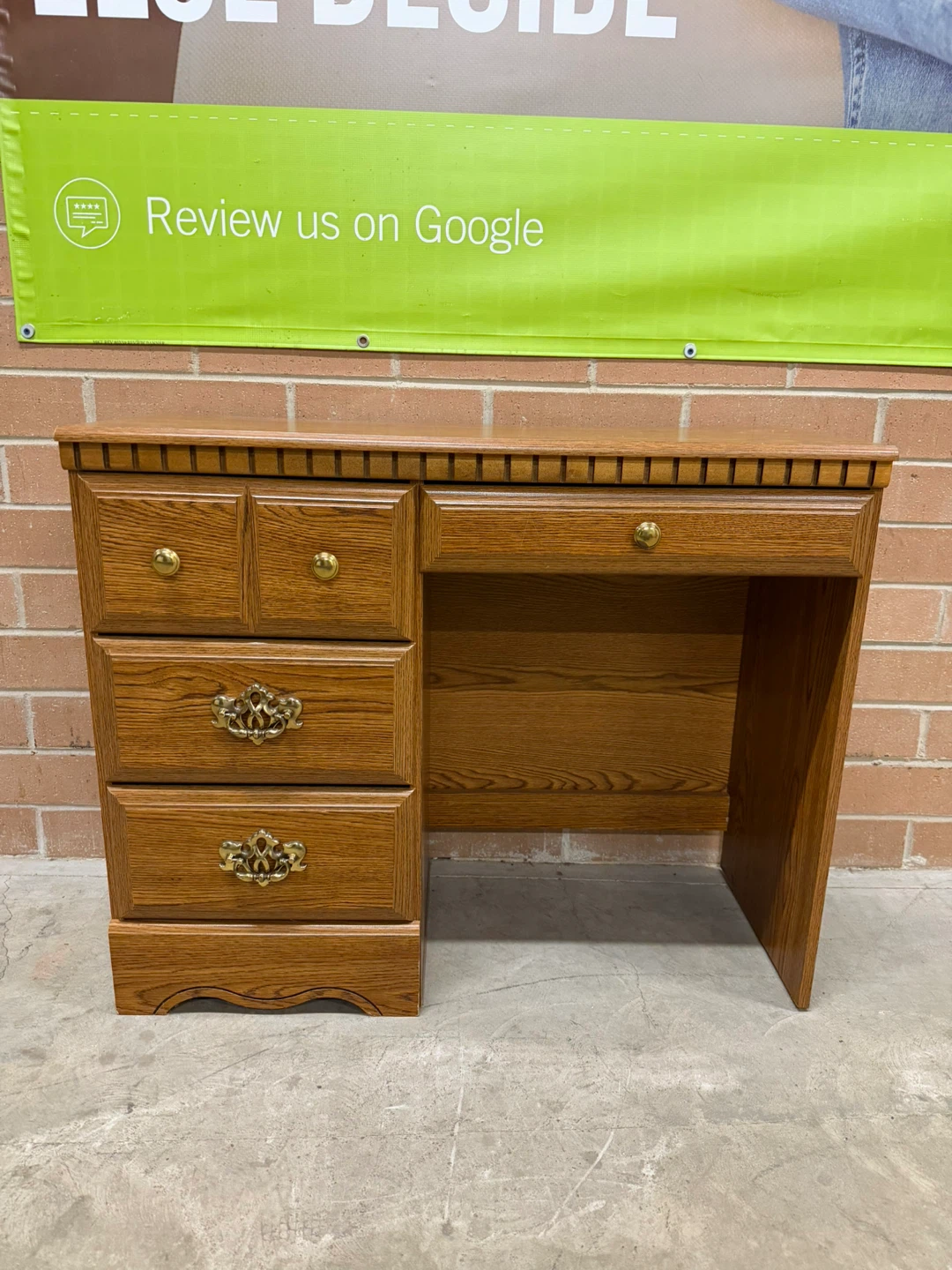 Wooden Desk with Drawers