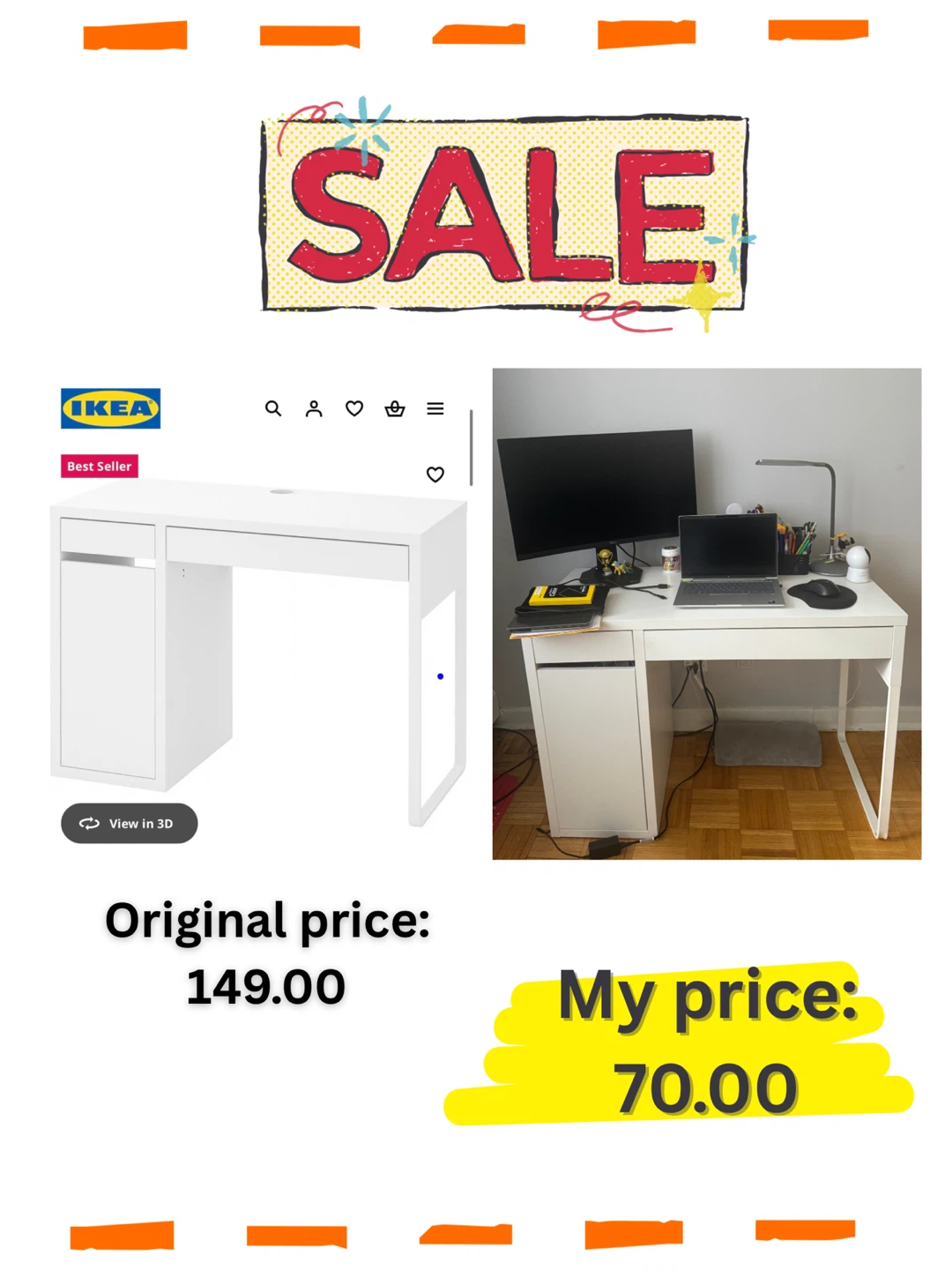IKEA White Desk