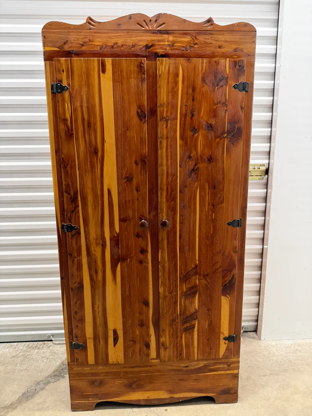 Vintage Cedar Armoire Wardrobe