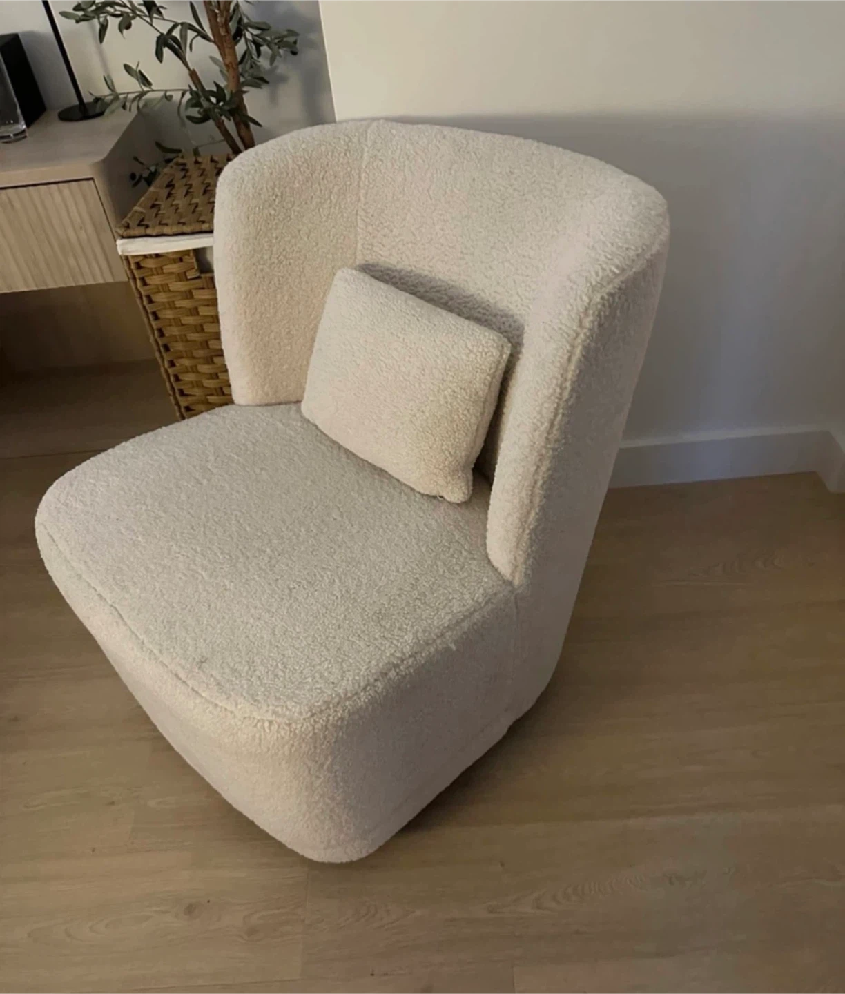 Accent Swivel Chair with Pillow - photo 2