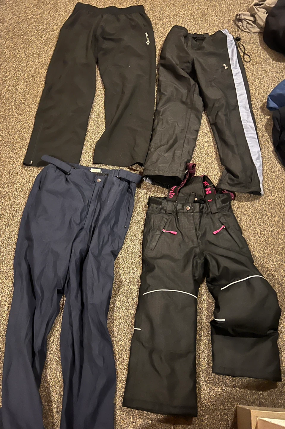 Verity of rain pants snow pants track pants and cargo pants - photo 2