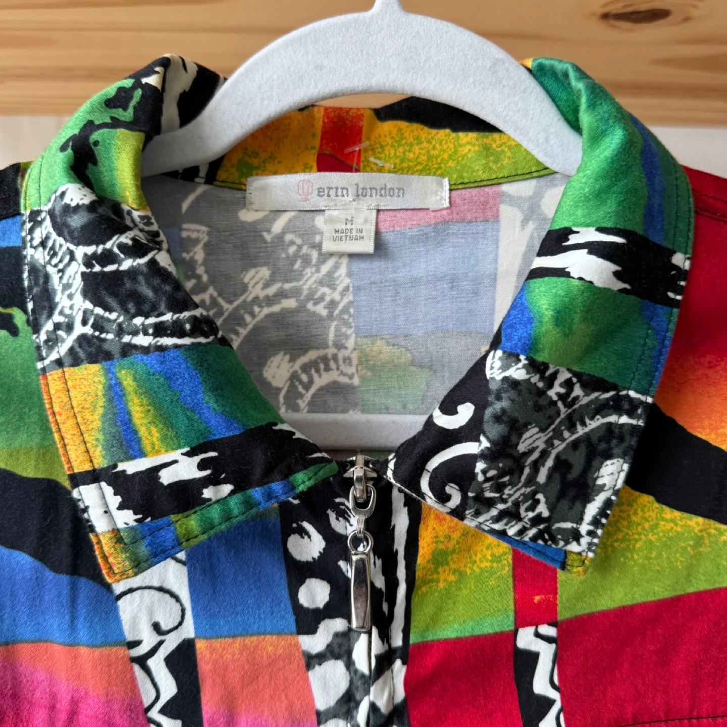 Patchwork Zip-Up Jacket - photo 3