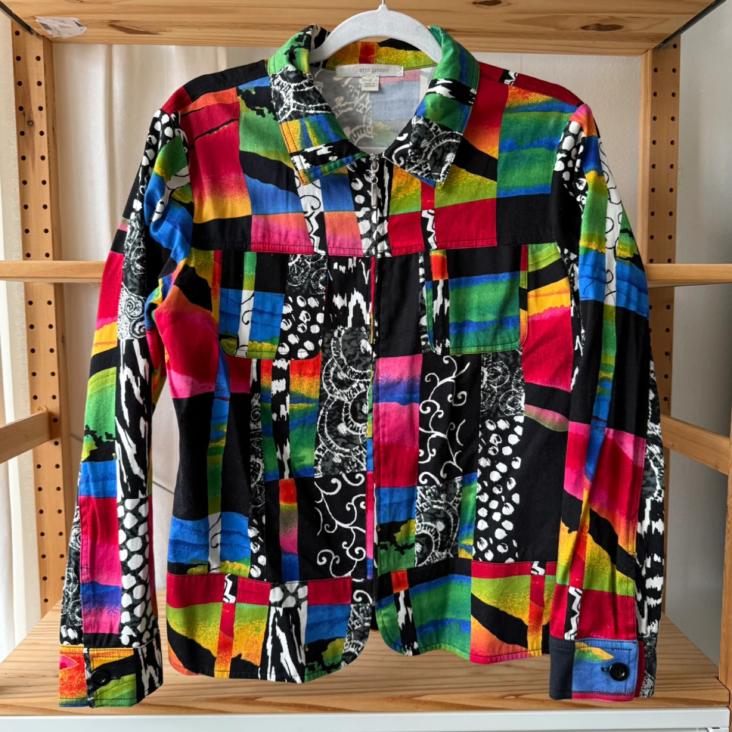 Patchwork Zip-Up Jacket