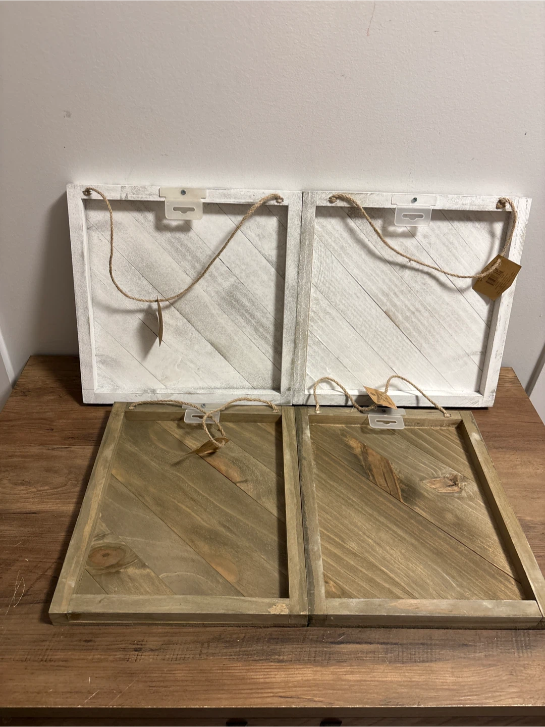 Set of 2 Rustic Wood Wall Art Panels - photo 2