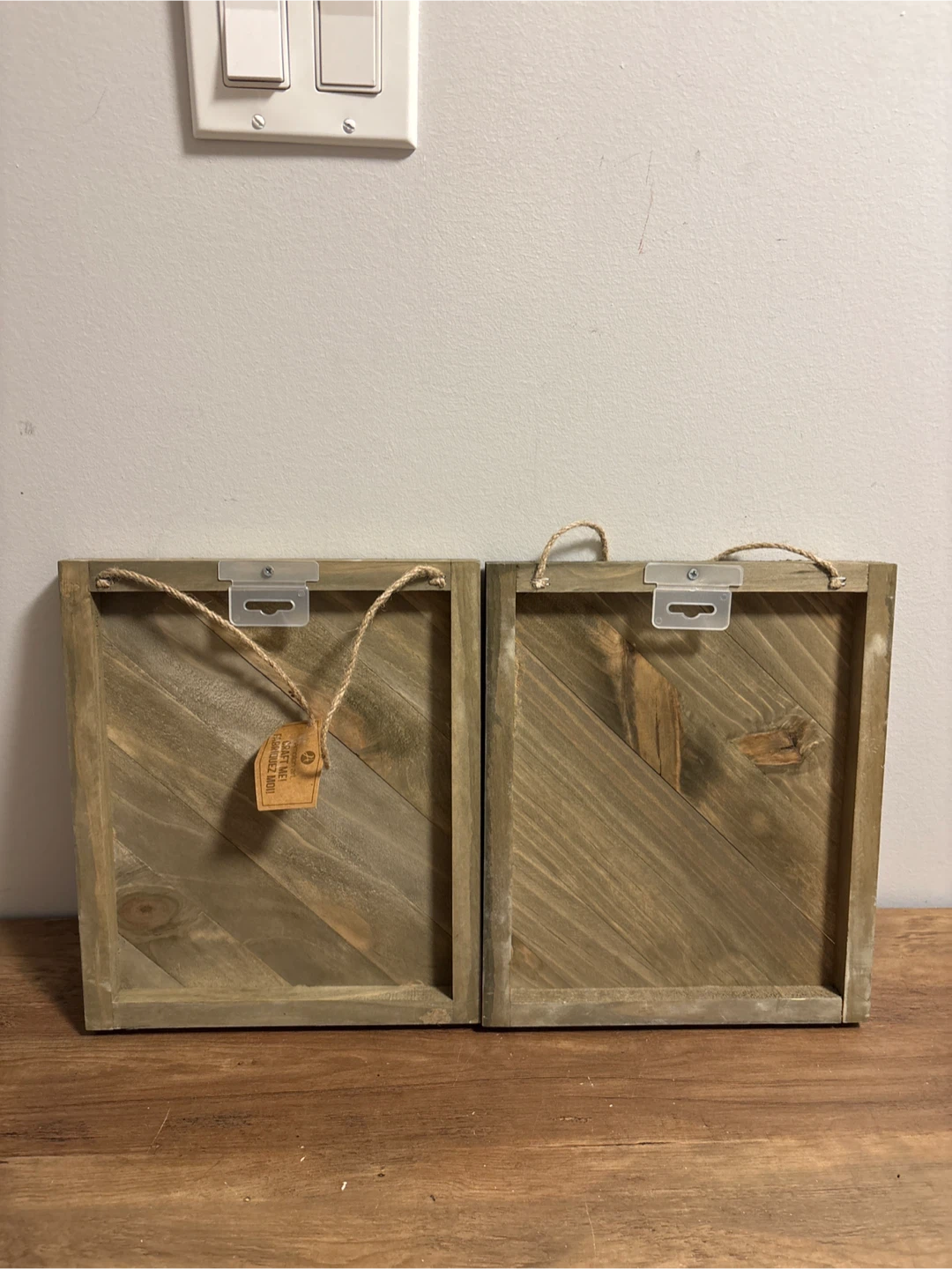 Set of 2 Rustic Wood Wall Art Panels - photo 5