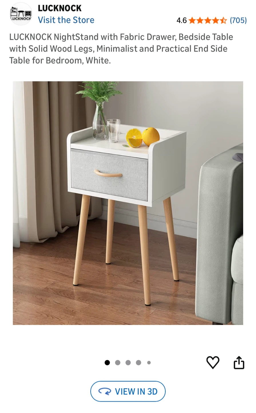 2 Night Stands- White and gray - photo 2