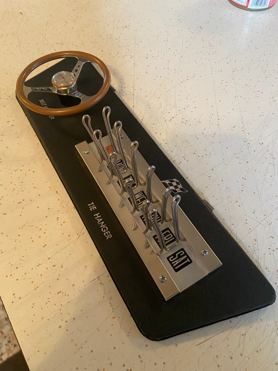 Vintage Steering Wheel Tie Hanger