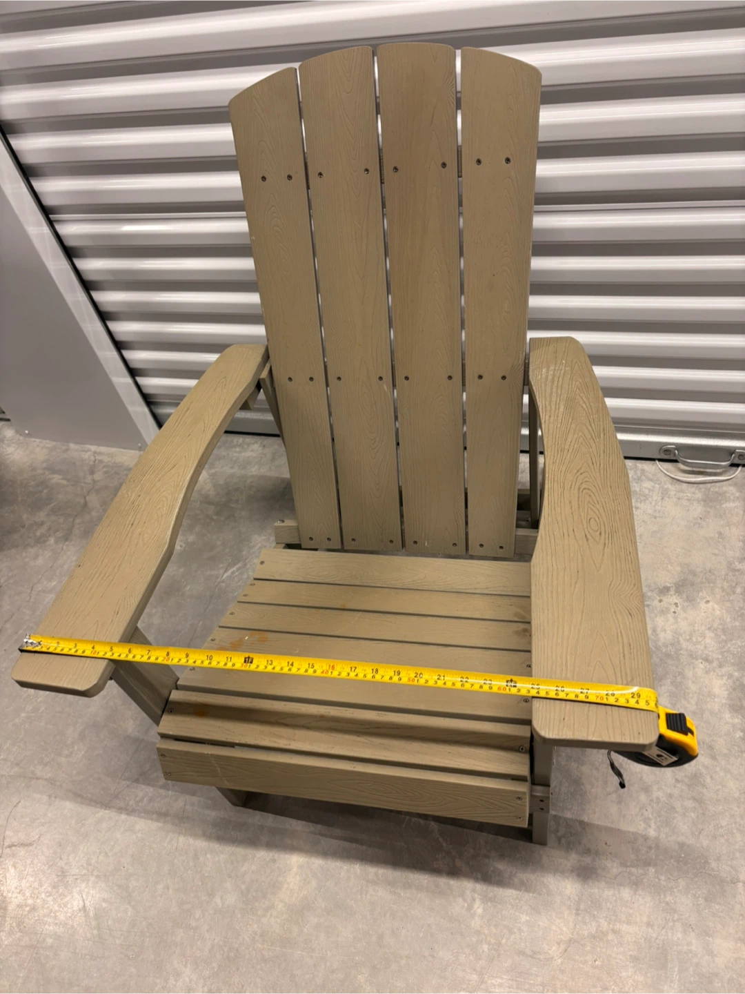 Tan Adirondack Chair