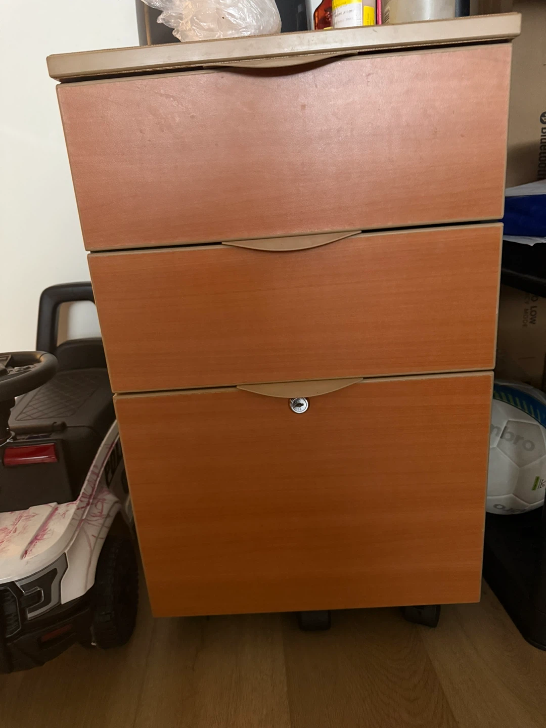3-Drawer Mobile Filing Cabinet