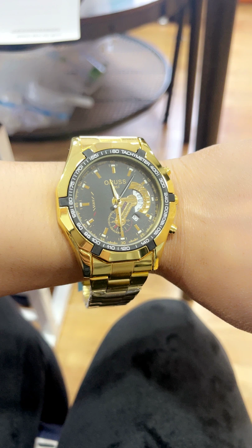 ORUSS Gold Fashion Watch