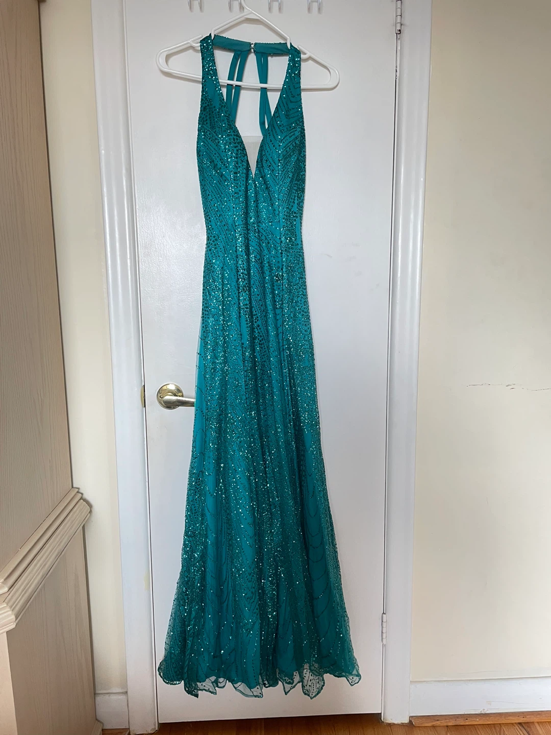 Gorgeous Teal Sparkly Prom Dress - Size 4 - photo 2