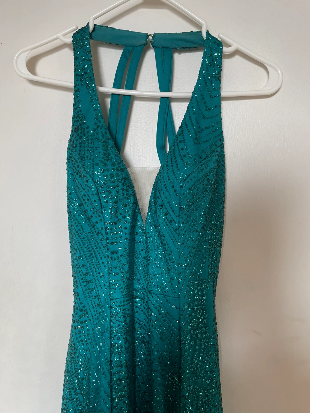 Gorgeous Teal Sparkly Prom Dress - Size 4 - photo 3