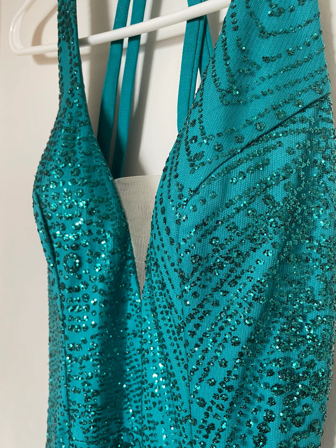 Gorgeous Teal Sparkly Prom Dress - Size 4